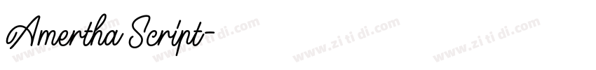 Amertha Script字体转换